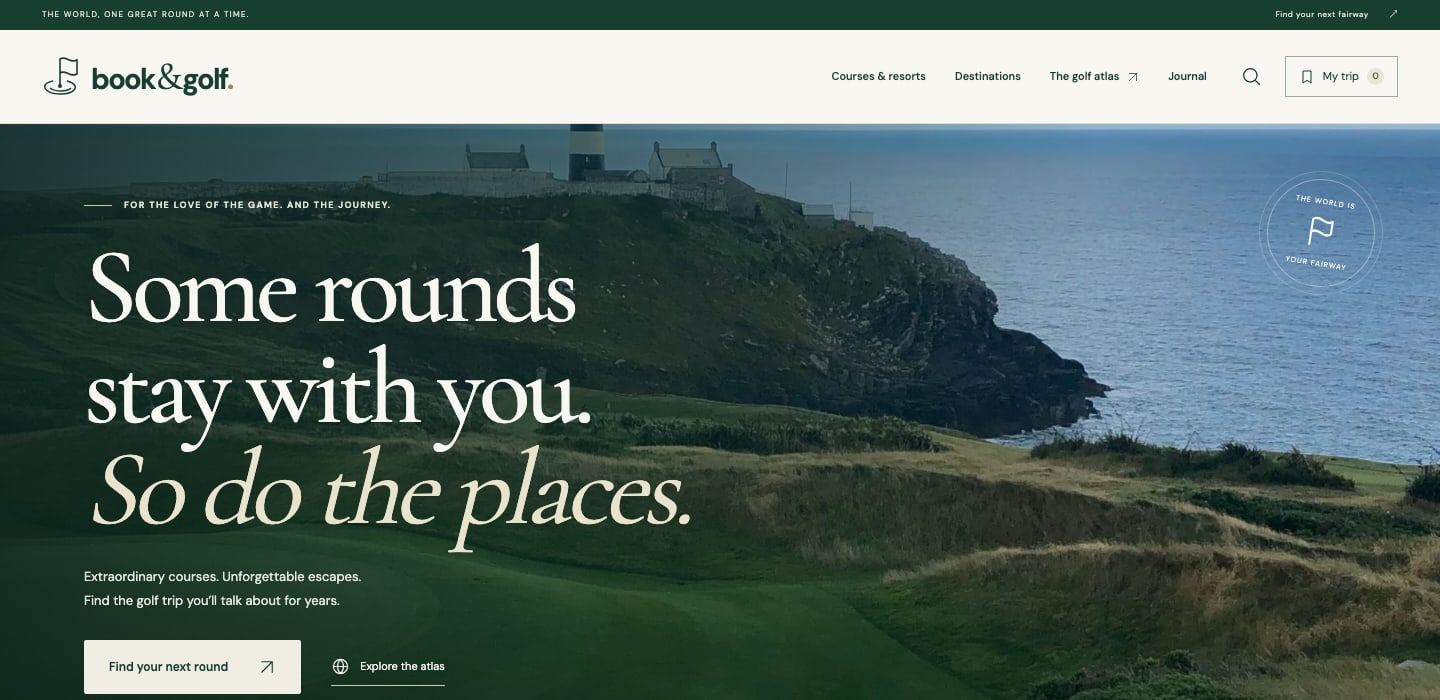 Book & Golf — Golf travel